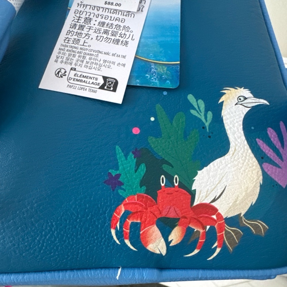 Dreamy Princess Enchanting Whimsical Magic Little Mermaid Loungefly Backpack - Picture 9 of 13